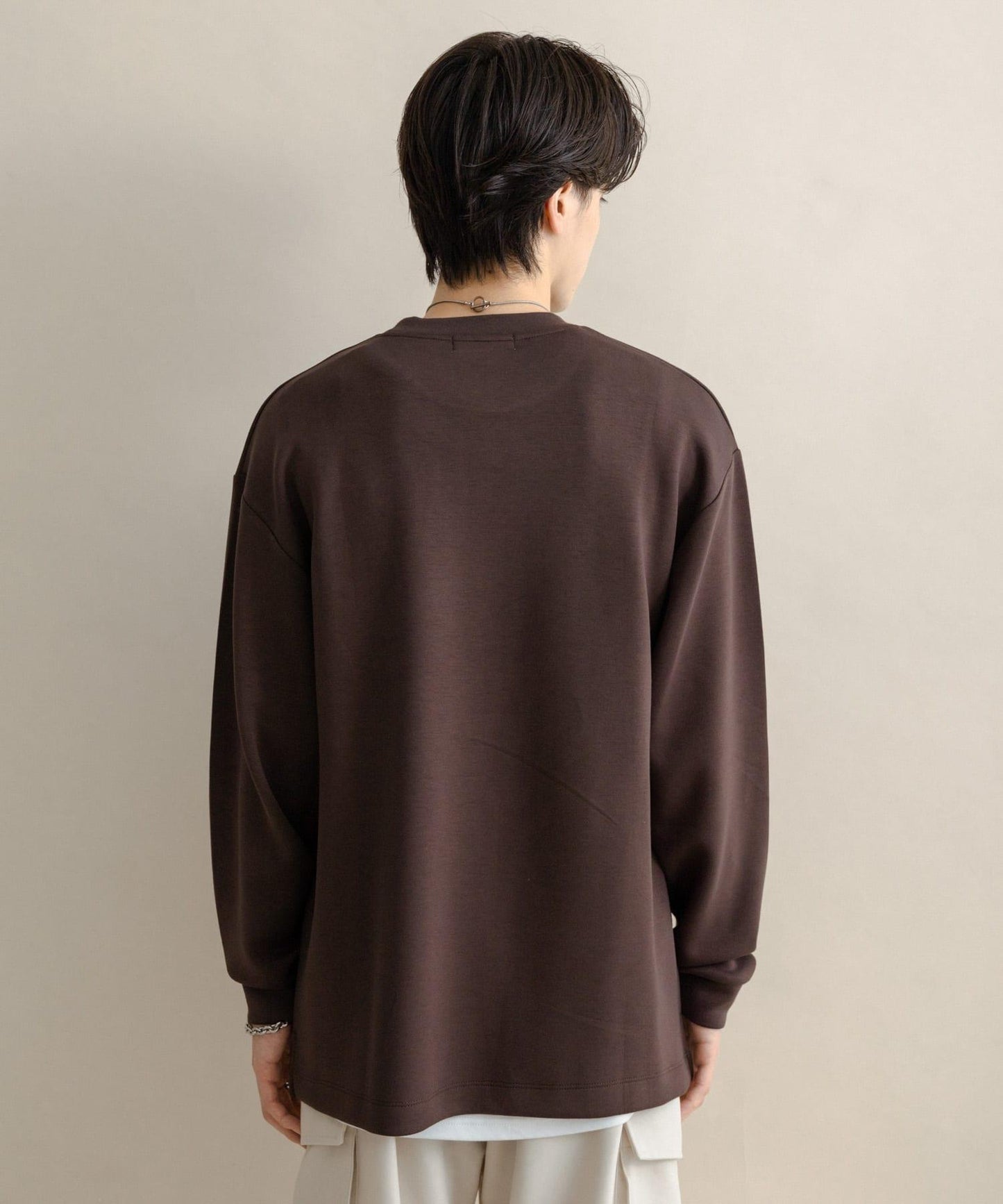 部分色 刺繡加厚長袖T恤