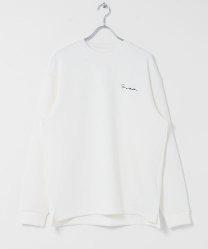 部分色 刺繡加厚長袖T恤