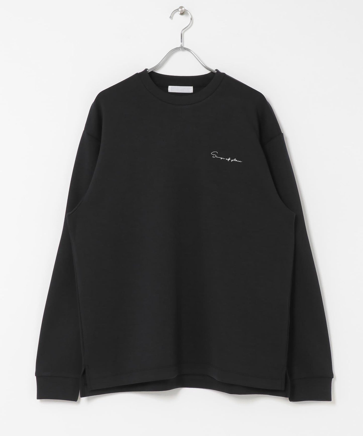 部分色 刺繡加厚長袖T恤