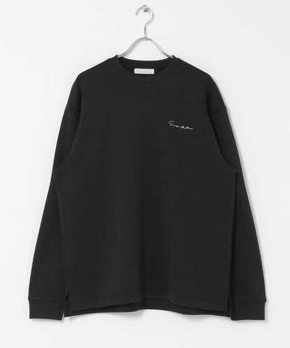 部分色 刺繡加厚長袖T恤