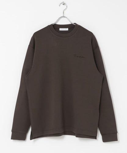 部分色 刺繡加厚長袖T恤