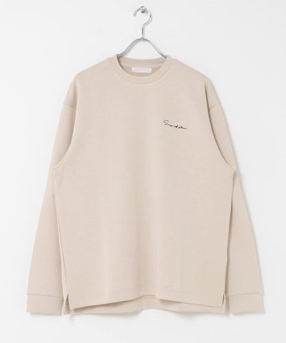 部分色 刺繡加厚長袖T恤