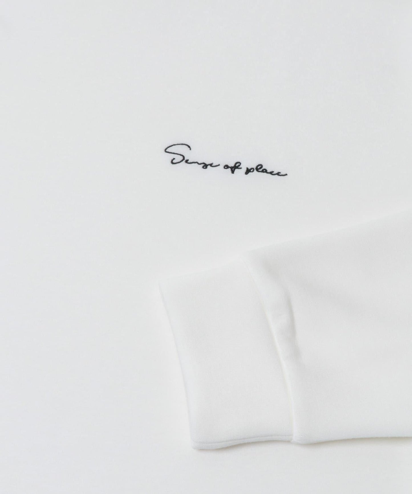 部分色 刺繡加厚長袖T恤