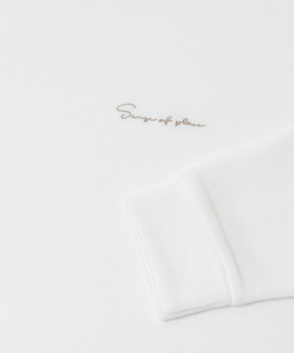 部分色 刺繡加厚長袖T恤