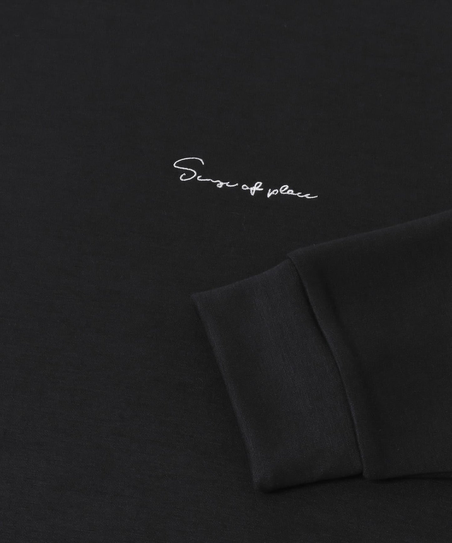 部分色 刺繡加厚長袖T恤