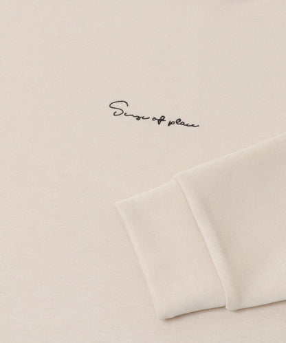 部分色 刺繡加厚長袖T恤