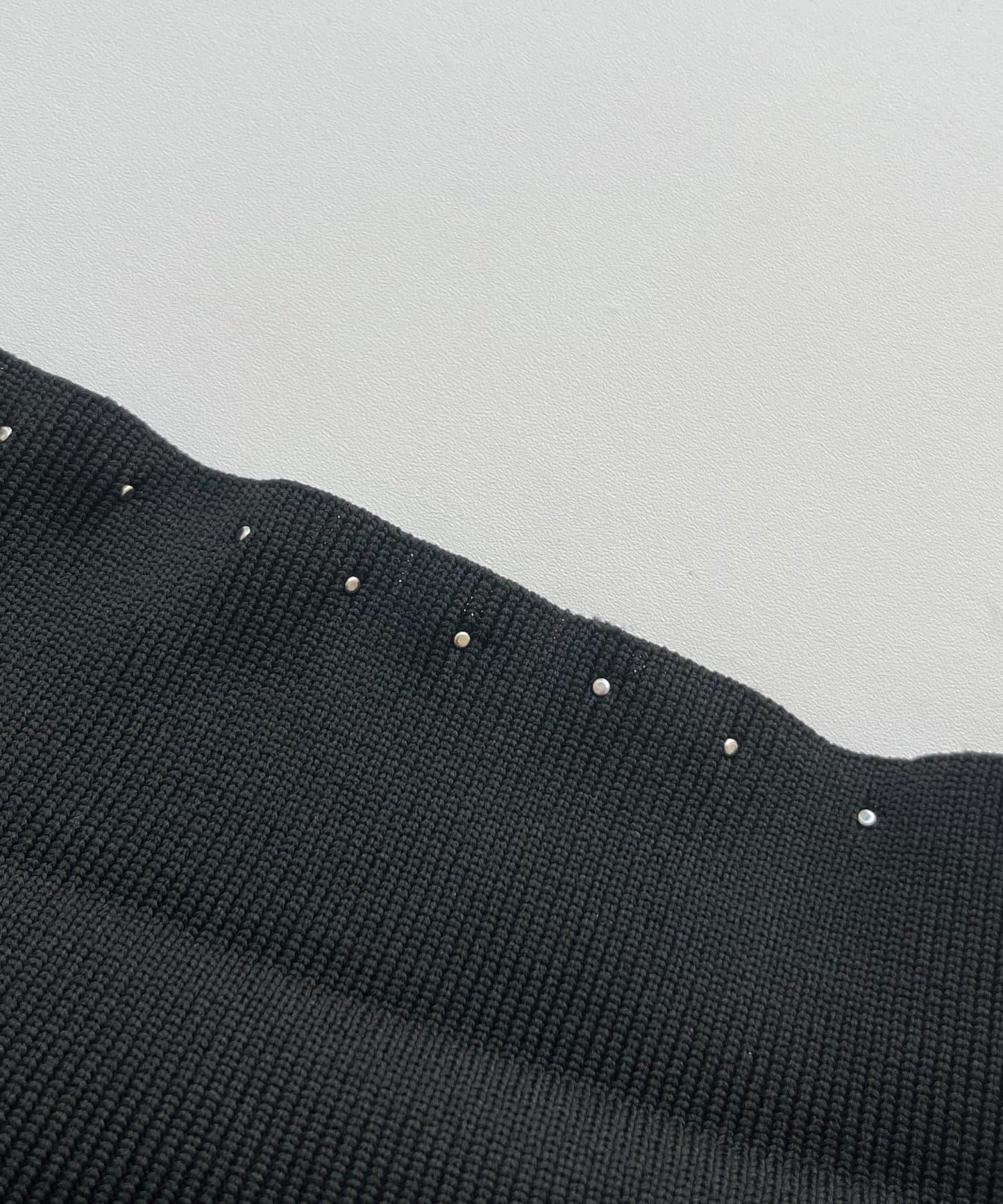 【總選舉參賽單品】珍珠領2way開領荷葉邊針織衫