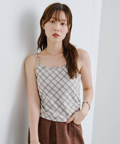 【2025AW】格紋提花吊帶