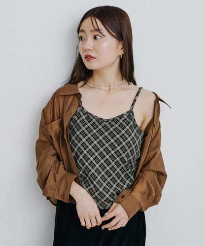 【2025AW】格紋提花吊帶