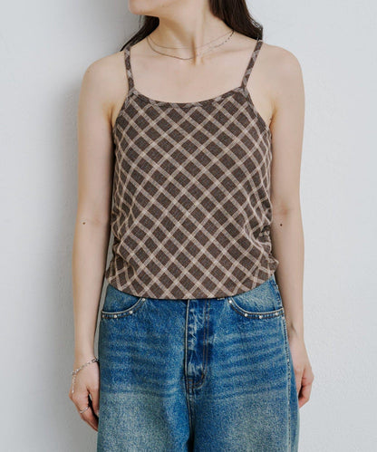 【2025AW】格紋提花吊帶