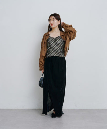 【2025AW】格紋提花吊帶