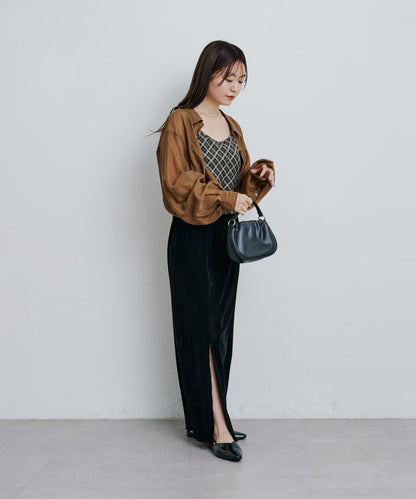 【2025AW】格紋提花吊帶