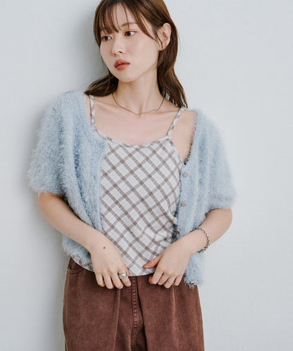 【2025AW】格紋提花吊帶