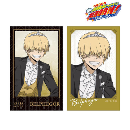 《家庭教師HITMAN REBORN!》全新繪製 貝爾菲戈爾 燕尾服款 即影即有相機風格插畫卡2枚套裝