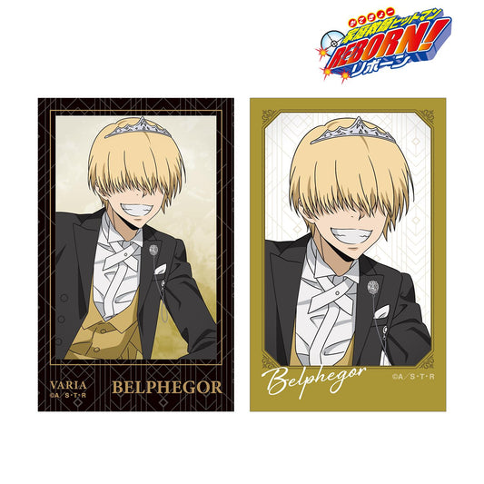 《家庭教師HITMAN REBORN!》全新繪製 貝爾菲戈爾 燕尾服款 即影即有相機風格插畫卡2枚套裝