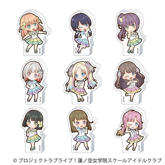 LoveLive！蓮之空女學院學園偶像社 ころっと亞克力立牌收藏【BOX／9包入】