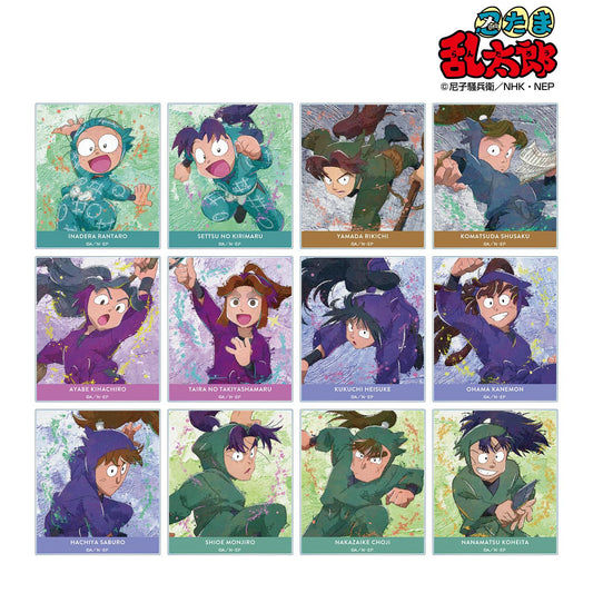 《忍者亂太郎》_交易款grunge風帆布亞克力卡 ver.A（單位/BOX）【全套BOX/12包入】