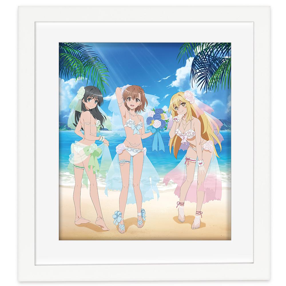 《某科學的超電磁炮》T_新繪製複製原畫（婚紗泳裝）