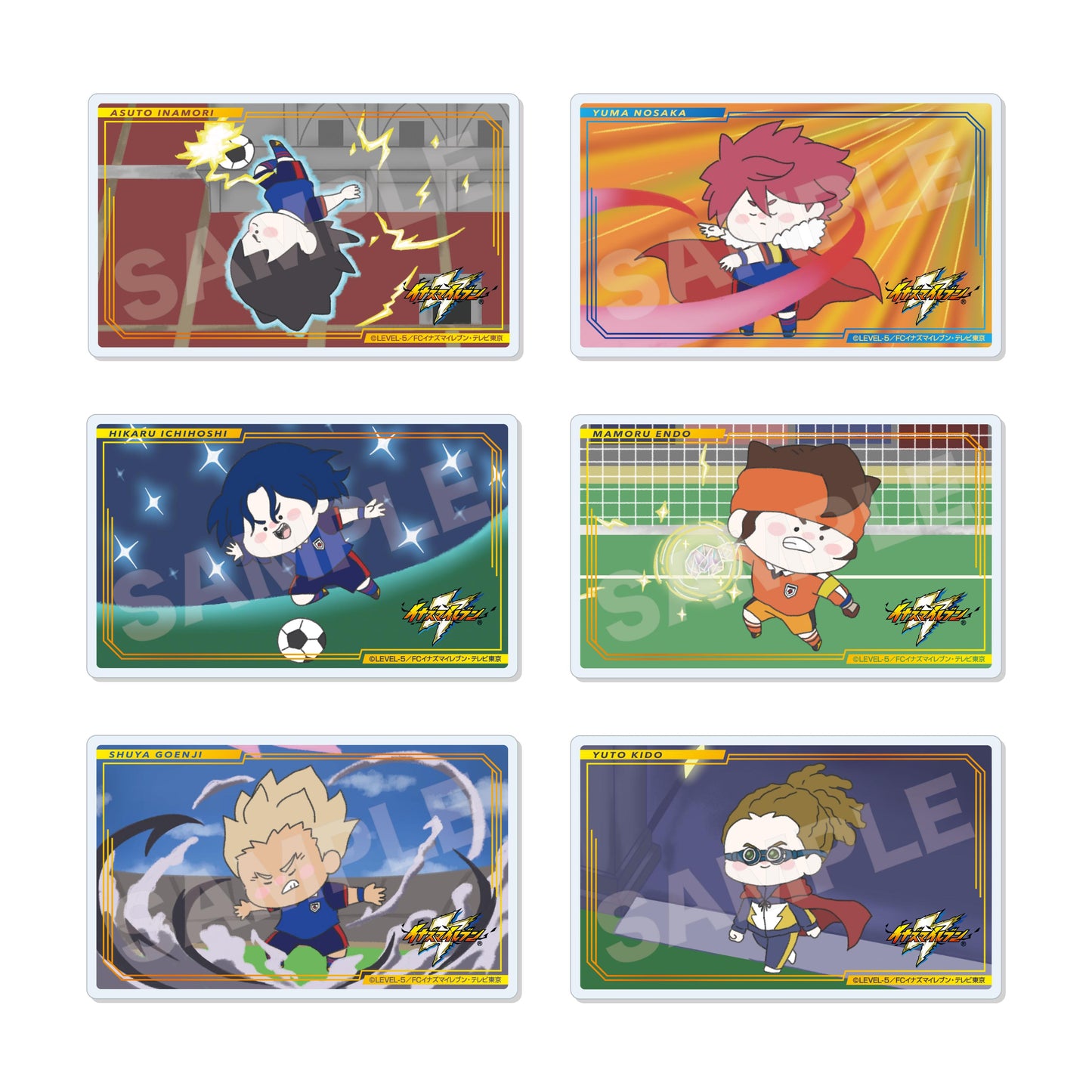 《閃電十一人》奧里昂的刻印 ちるコレ亞克力卡片 /01 全12款 【全套BOX／12個裝】
