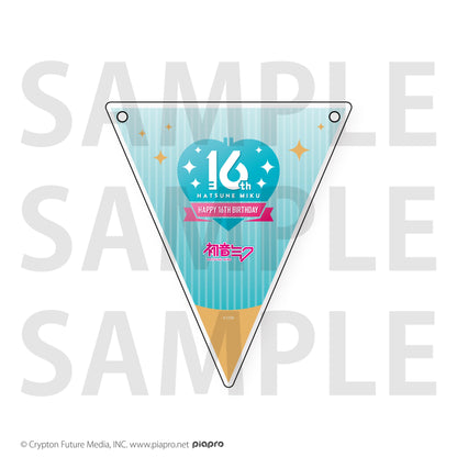 《初音未來》Happy 16th Birthday-Dear Creators-驚喜派對裝飾彩旗