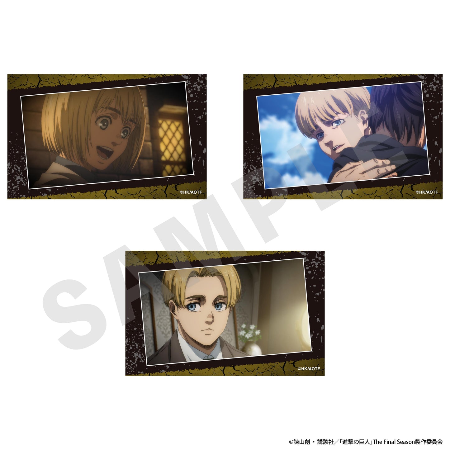 《進擊的巨人》視覺卡3枚套裝B 阿爾敏 1