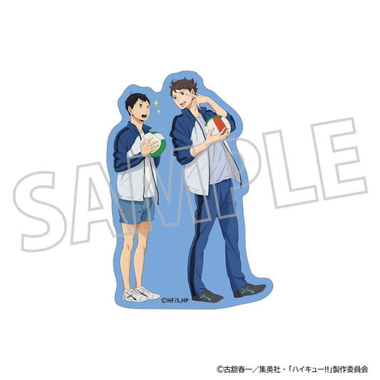 《排球少年》異形剪裁貼紙／影山・及川
