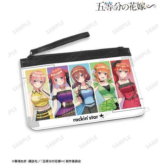 《五等分的新娘》∽_rockin’star聯名 全新繪製 合集 搖滾偶像款 PU皮革扁平收納包