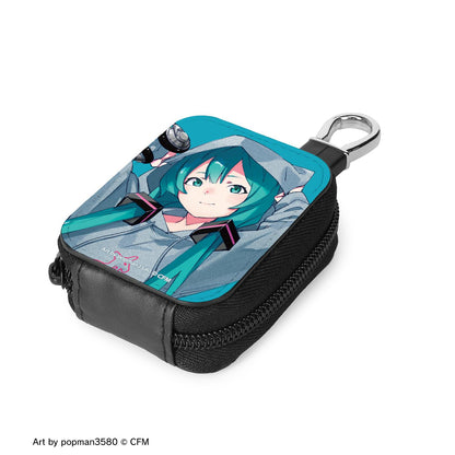 《初音未來》_KANGOL®聯名 全新繪製 第二彈 《初音未來》 popman3580繪製 三聯肩包