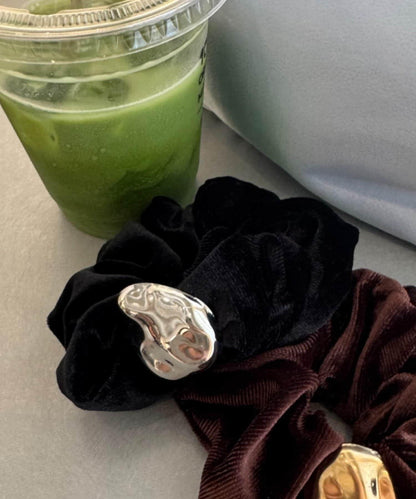 lil天鵝絨質感金屬髮圈