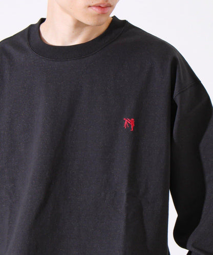 【夏季熱銷款秋季版】【BOY刺繡】內側漸變色平紋針織長袖T恤