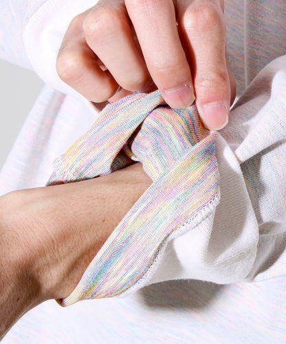 【夏季熱銷款秋季版】【BOY刺繡】內側漸變色平紋針織長袖T恤