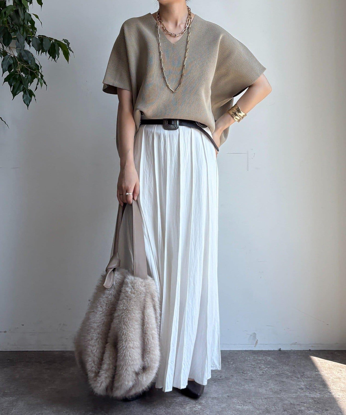 彈力單羅紋背心