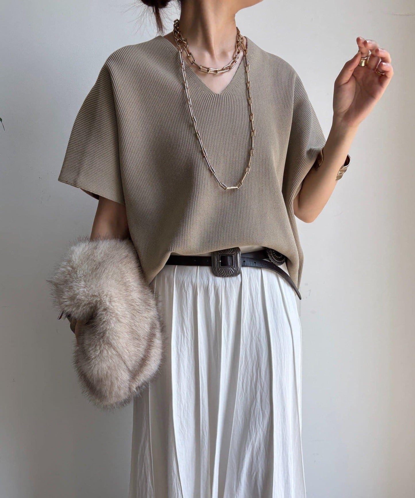 彈力單羅紋背心