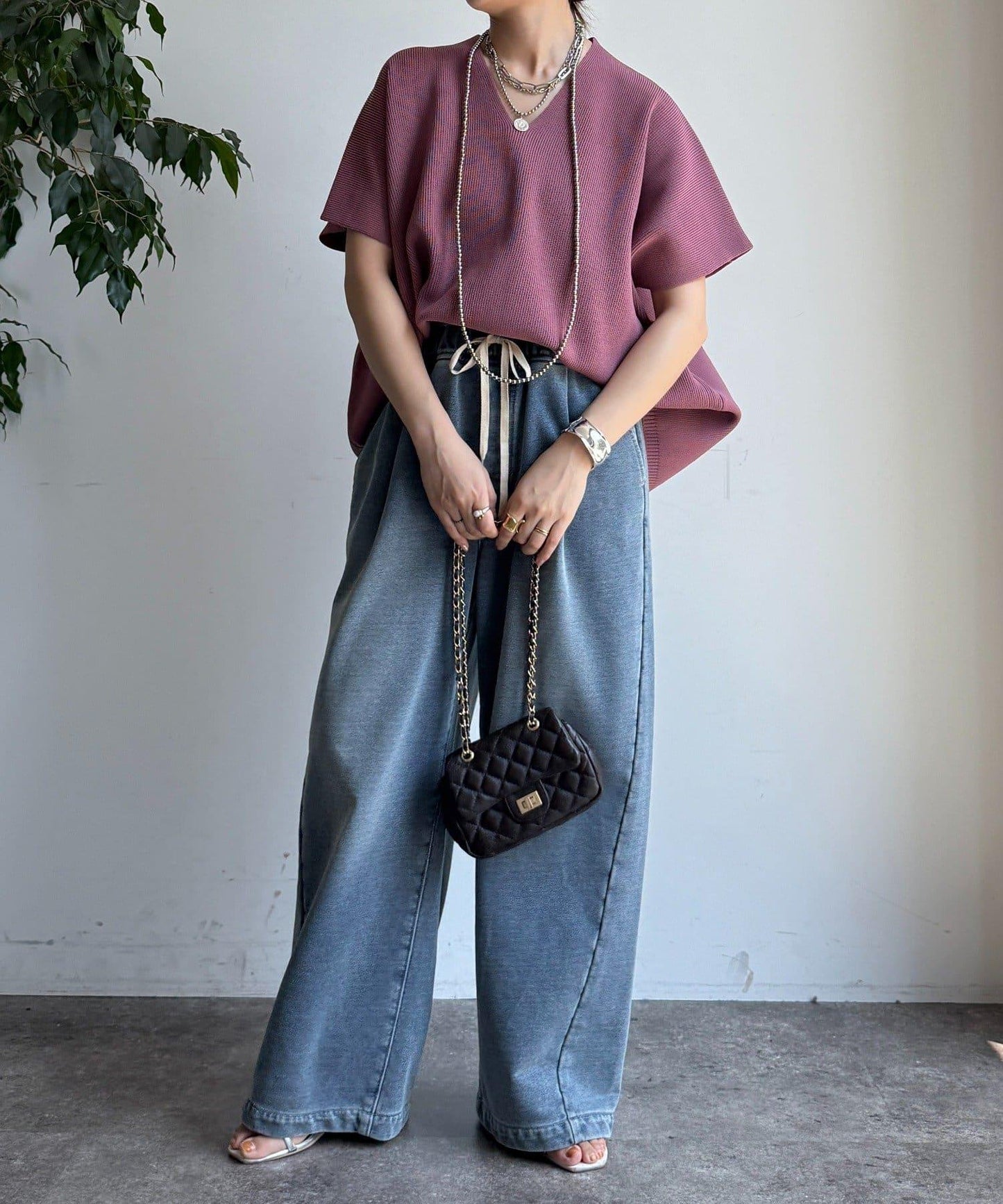 彈力單羅紋背心