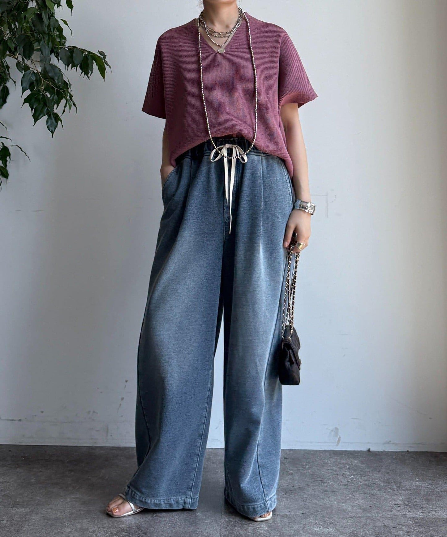 彈力單羅紋背心