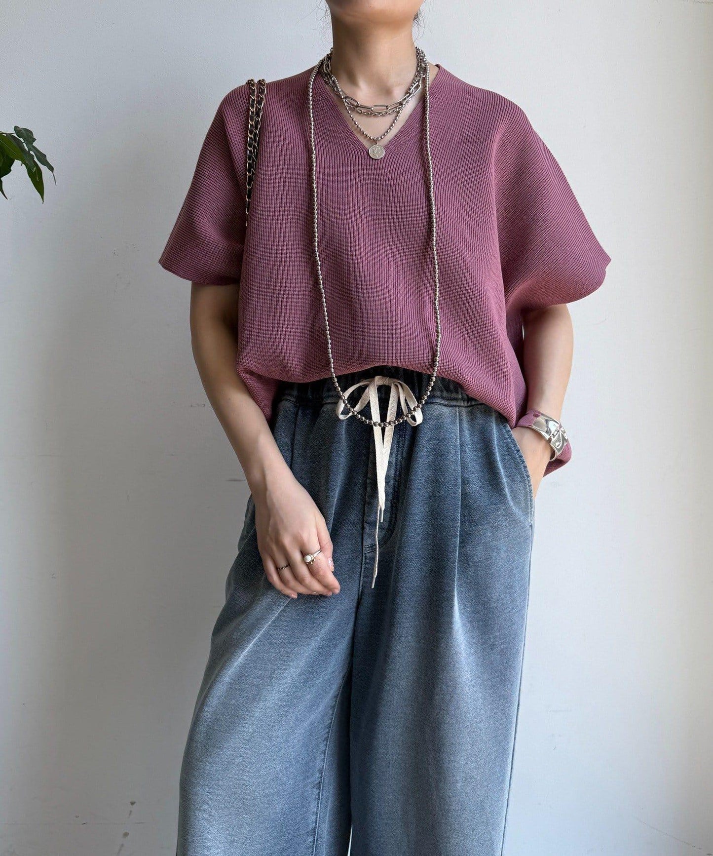 彈力單羅紋背心