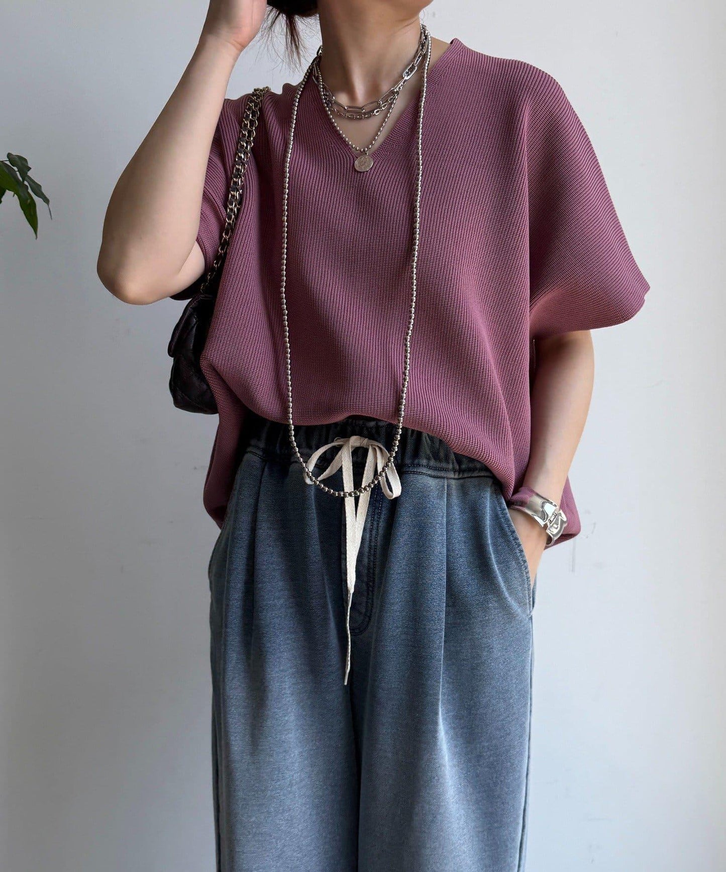 彈力單羅紋背心