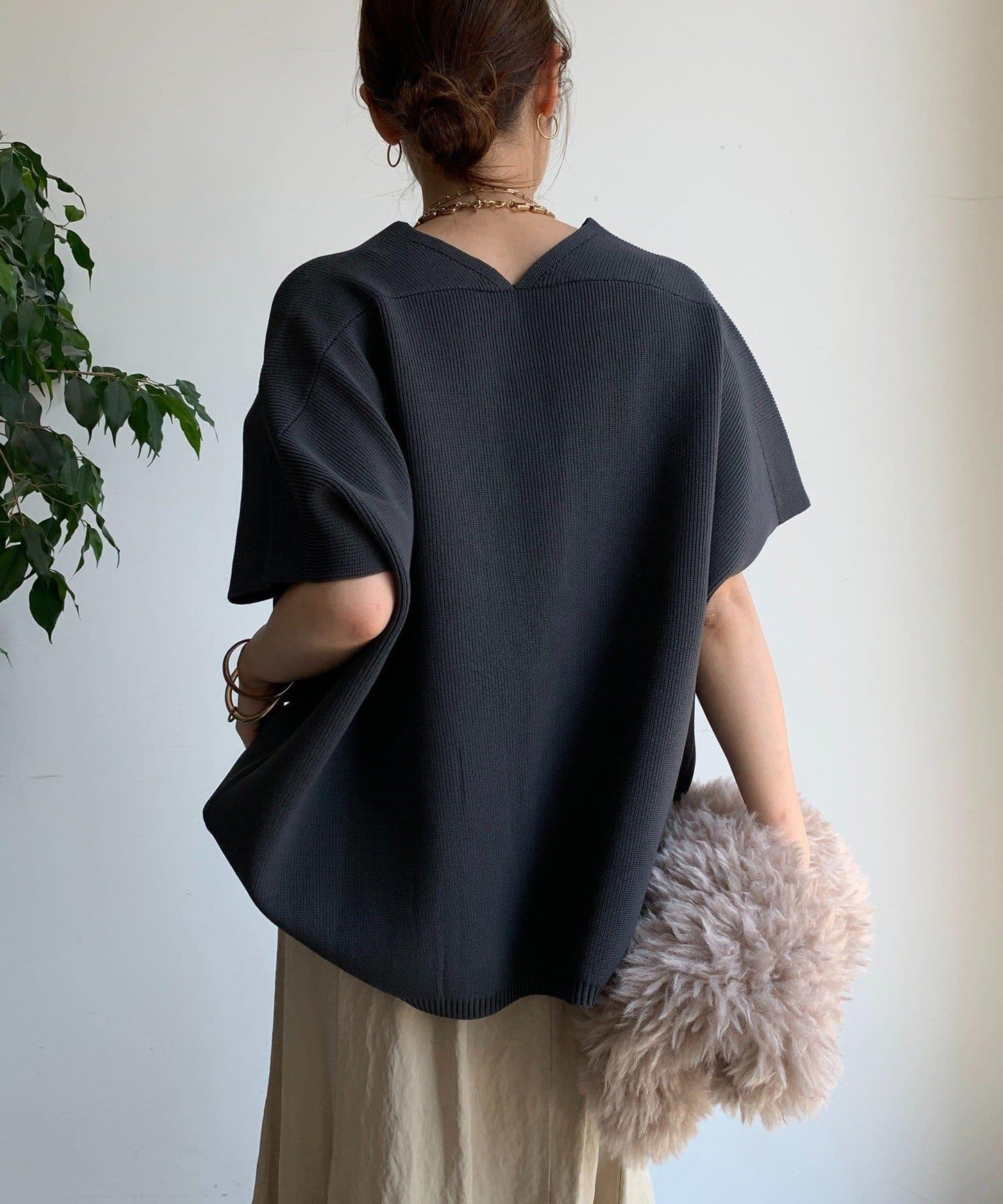 彈力單羅紋背心