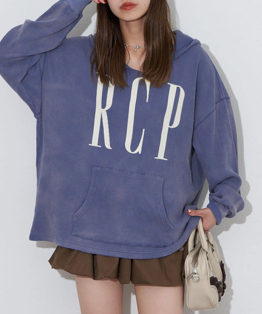 【RePRODUCTION LABEL / リプロダクションレーベル】漸變色開領保暖長袖T恤