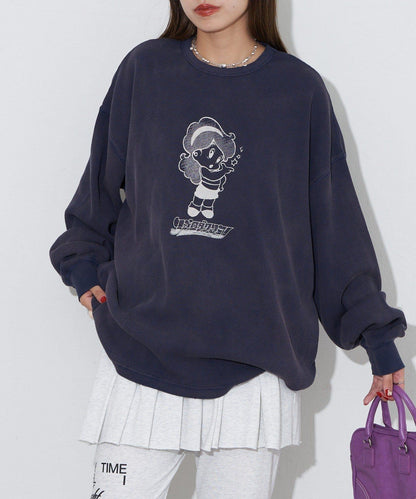 【RePRODUCTION LABEL / リプロダクションレーベル】漸變色圓領保暖長袖T恤
