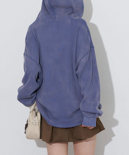 【RePRODUCTION LABEL / リプロダクションレーベル】漸變色開領保暖長袖T恤