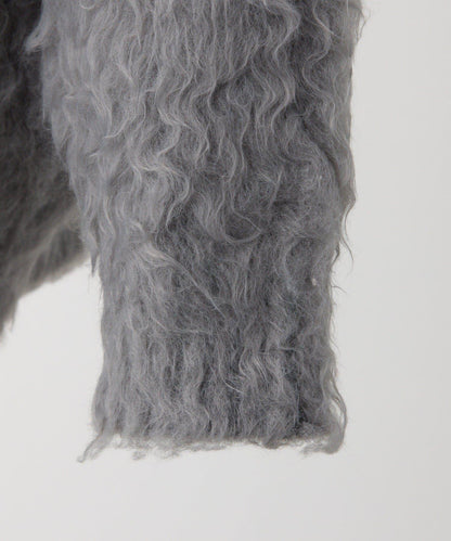 【PremiumOrder】波浪紋仿毛皮長款上衣