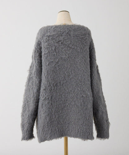 【PremiumOrder】波浪紋仿毛皮長款上衣