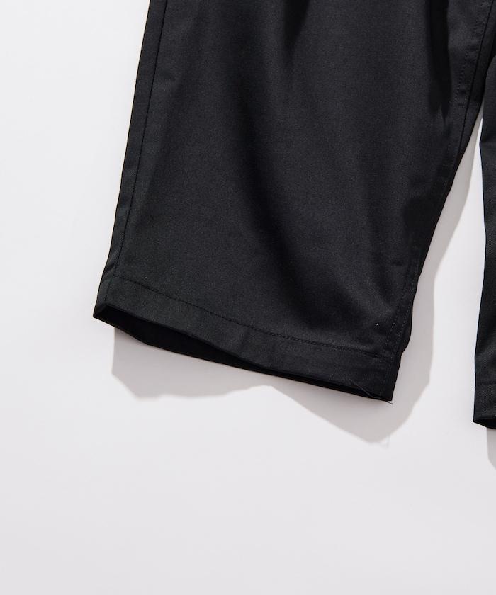 寬鬆版型斜紋打褶錐形褲