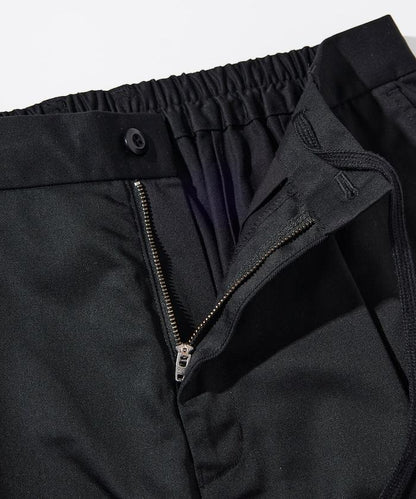 寬鬆版型斜紋打褶錐形褲