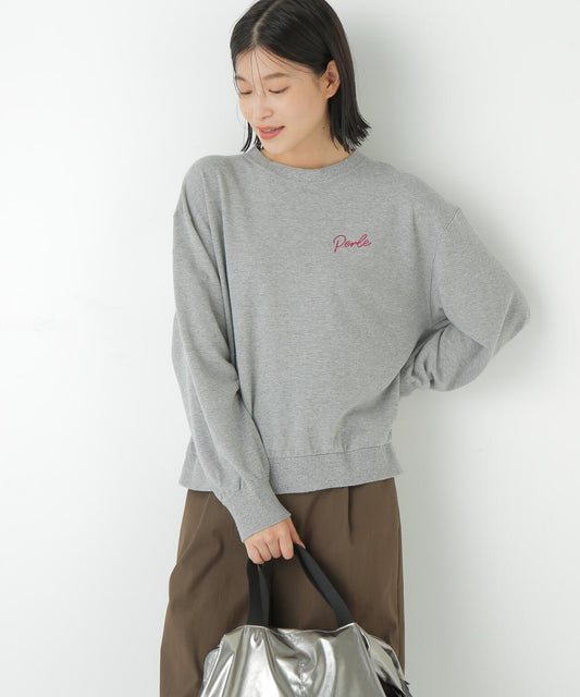 鏈式刺繡標誌衛衣
