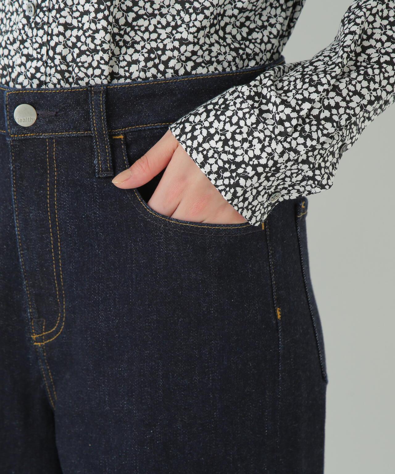 【Healthy Denim聯名】牛仔半寬鬆褲