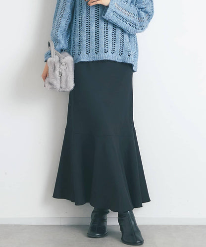 【有小個子尺碼・美麗剪裁】後開衩美人魚長裙