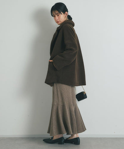 【有小個子尺碼・美麗剪裁】後開衩美人魚長裙