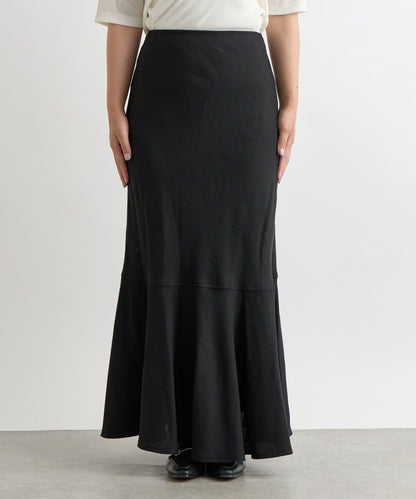 【有小個子尺碼・美麗剪裁】後開衩美人魚長裙